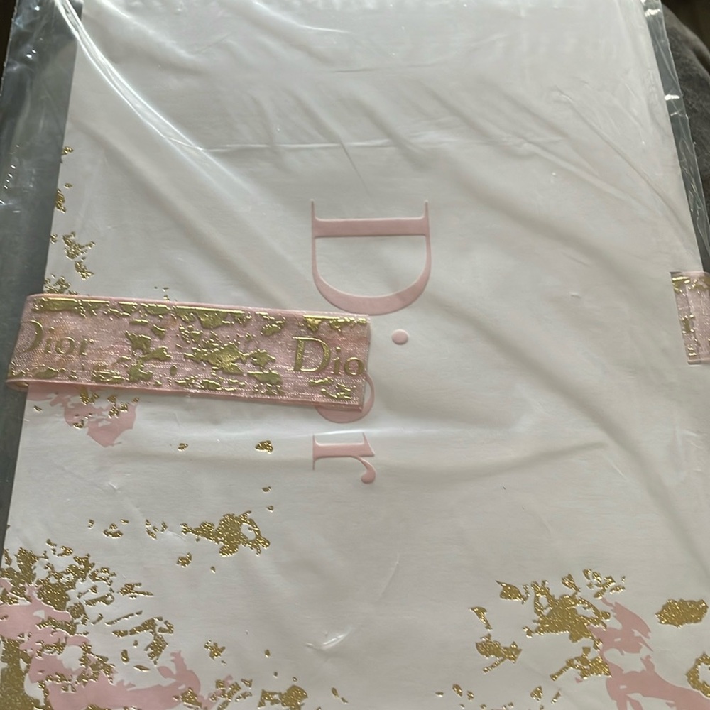 Dior Box with ribbon. With Dior card